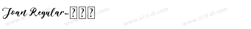 Joan Regular字体转换